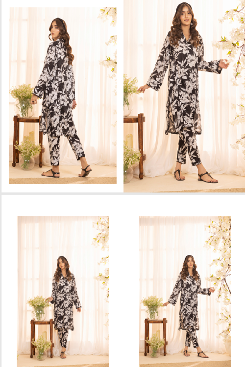 Identic Separates<br> (2 Pcs) Printed Lawn (Stitched) Sethi Brothers